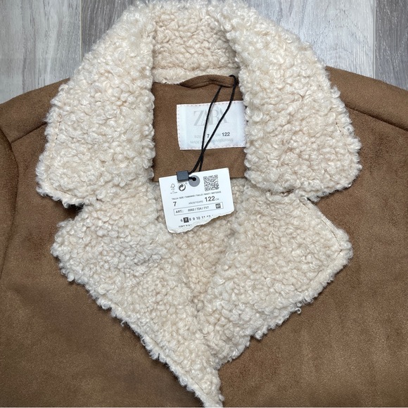 Zara Faux Shearling Winter Coat - Picture 3 of 4